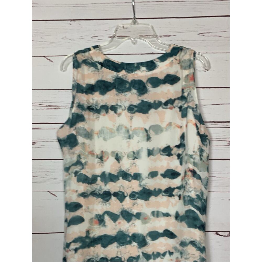 Cabi Women’s M Medium Gelato Watercolor Layered Sleeveless Spring Summer Top - Picture 10 of 13